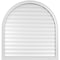 Ekena Millwork Round Top Surface Mount PVC Gable Vent: Functional, w/ 2"W x 2"P Brickmould Sill Frame, 40"W x 42"H GVPRT40X4203SF - alternate 1